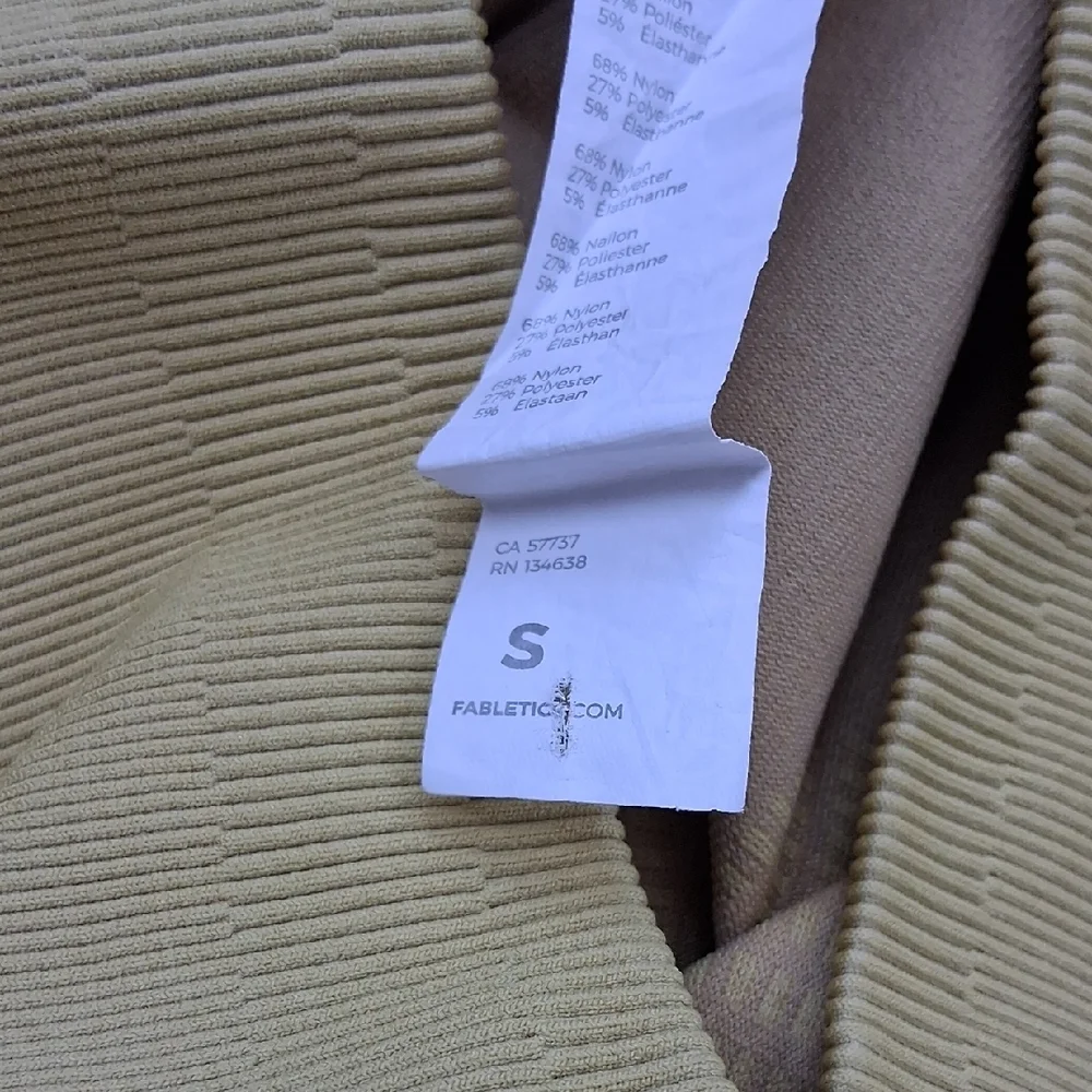 Fabletics Yellow Seamless Leggings Size S